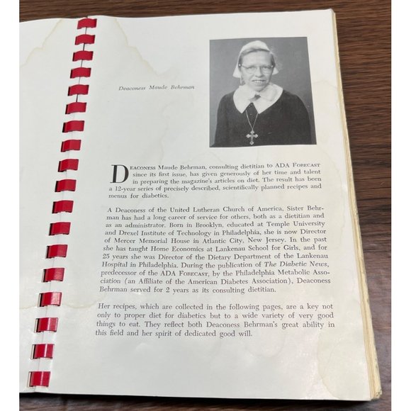 A Cookbook for Diabetics Recipes from the ADA Forecast 1959 Maude Behrman - Picture 6 of 10